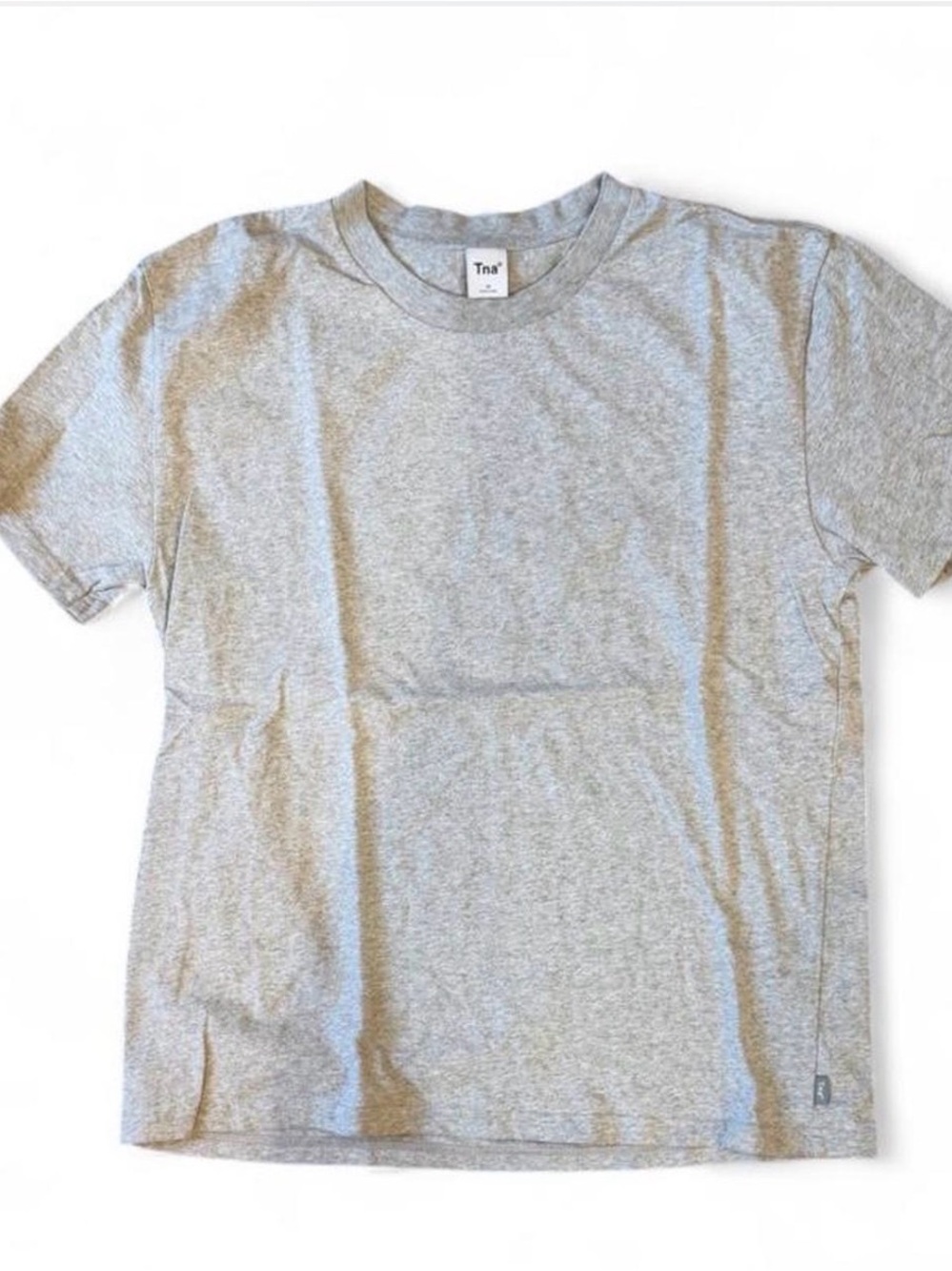 Tna womens Classic Crew Tee in Heather Gray